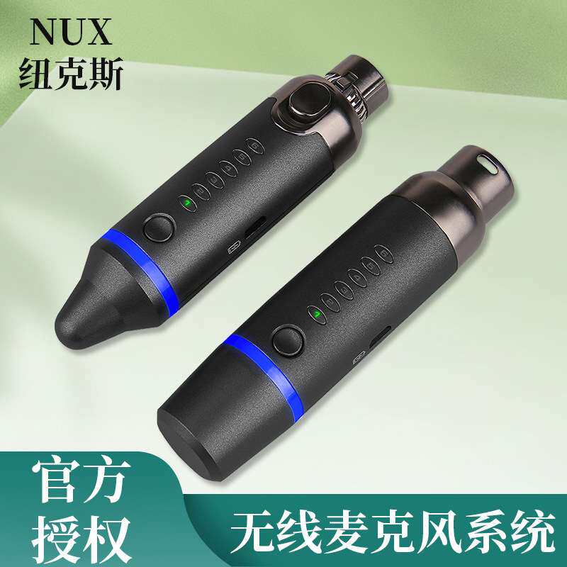 NUX B4 Plus充电无线系统发射接收器 话筒麦克风无线连接线