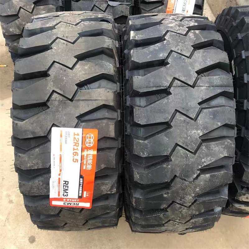 双钱轮胎 12R16.5轮胎 REM3花纹 滑移式装载机轮胎