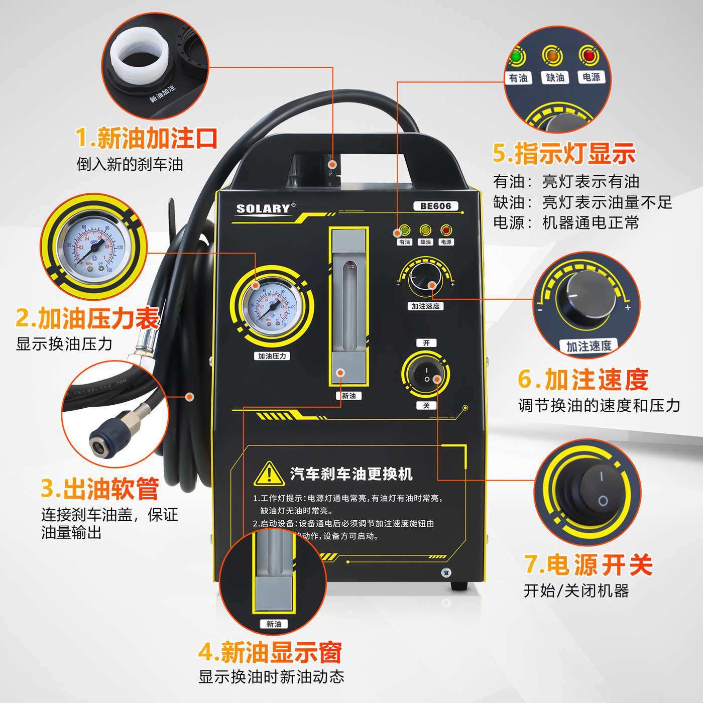 汽车全自动刹车油更换机脉冲式制动液循环换油机设备交换机