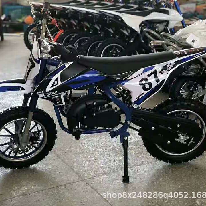 新款儿童KTM二冲汽油越野车成人49CC赛道小型摩托两轮山地车