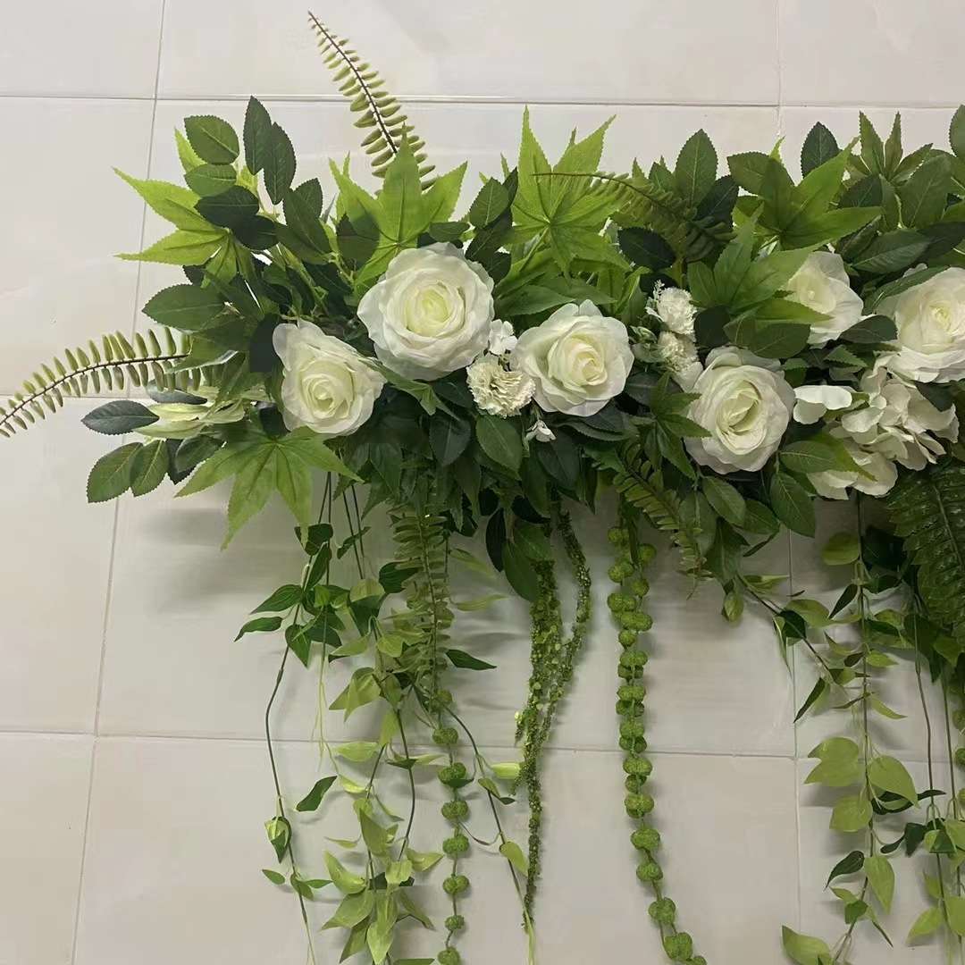 森系花排花摄影道具拍照背景花艺套装甜品桌桌面假花摆件花