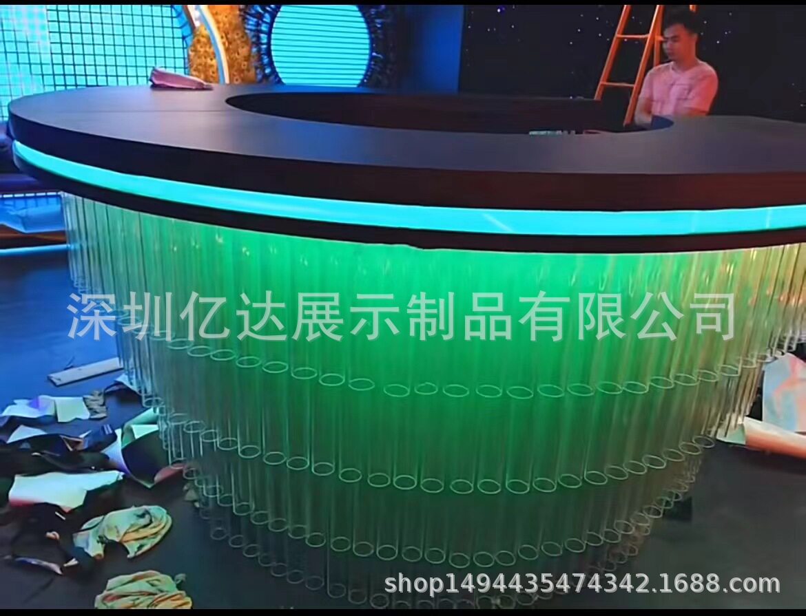 亚克力圆管多用展示台前台