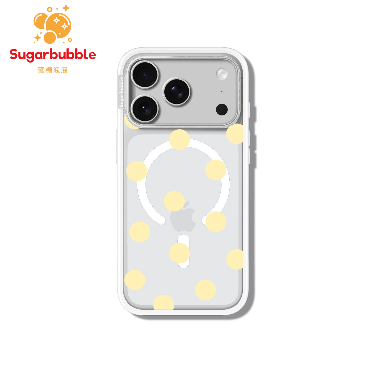 【Sugarbubble】蜜糖泡泡单色波点系列手机壳Magsafe贝贝壳适用于苹果iPhone17promax/17/16/15韩系ins风高级