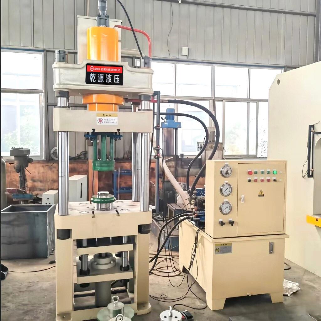 价格100吨灭火器锅具拉伸液压机浅拉伸封头铜钵四柱油压机