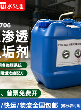 蓝旗BF-706反渗透阻垢剂25kg RO膜专用水处理药剂食品级阻垢剂