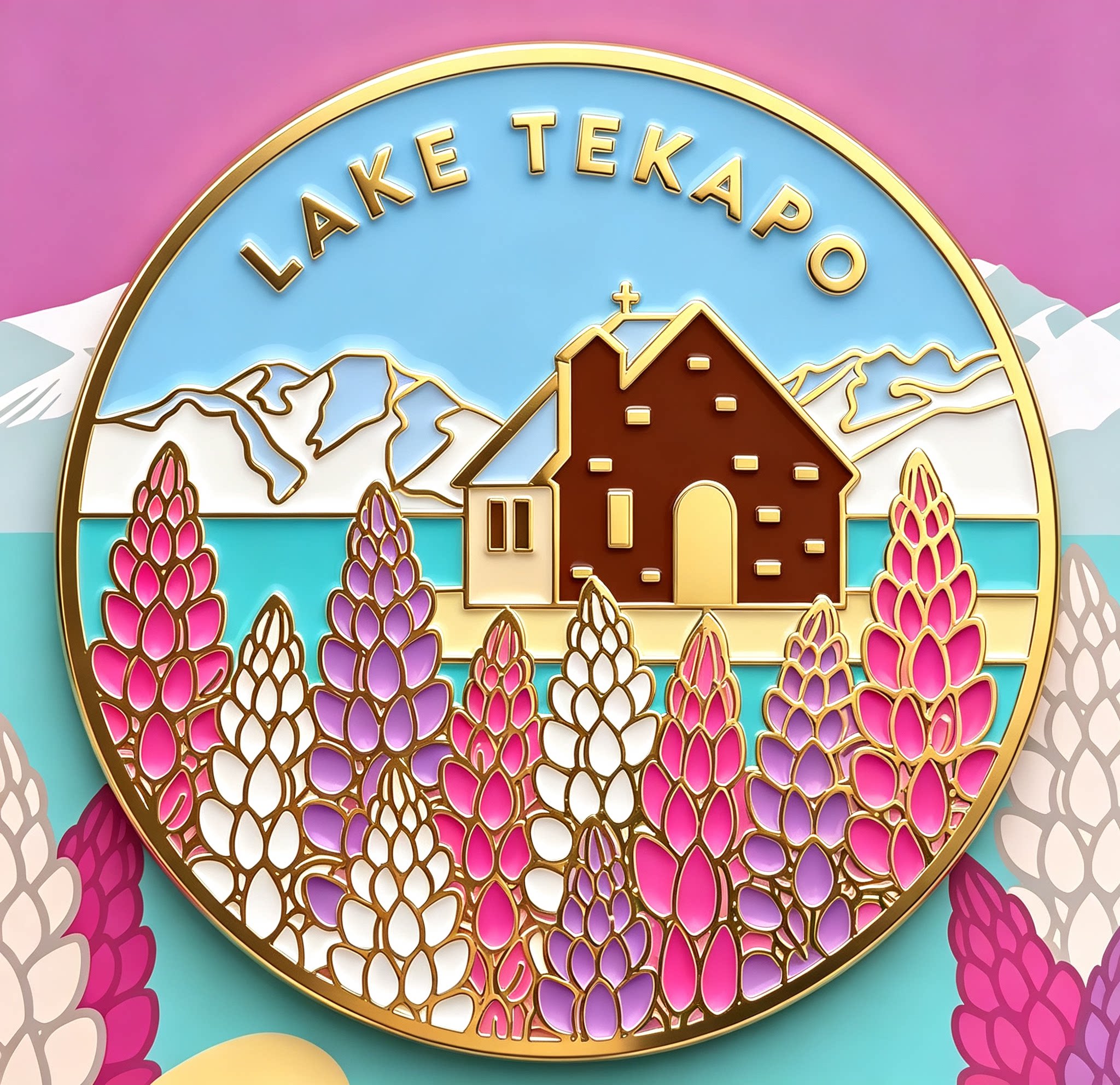 新西兰陶瓷冰箱贴南岛地标米尔福德峡湾库克山文创旅游纪念伴手礼