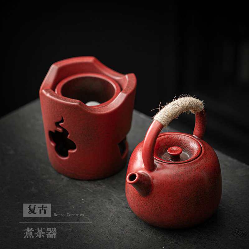 陶瓷温茶炉煮茶器烧水壶炭火围炉茶壶家用户外野外小温茶炉烧烤炉