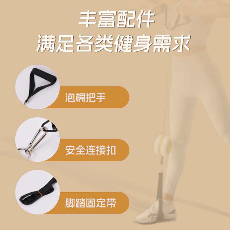 拉力泵臂力器力量盒可调节阻力健身泵哑铃划船机家用综合训练器材