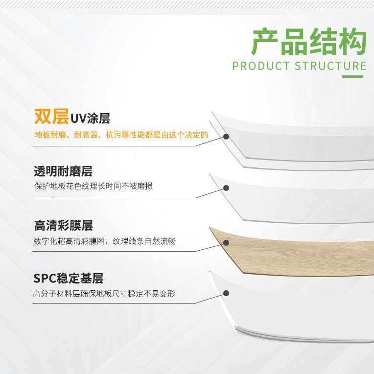 spc石塑地板防水防潮石晶pvc地板零甲醛防滑家用卡扣式乙烯基地板