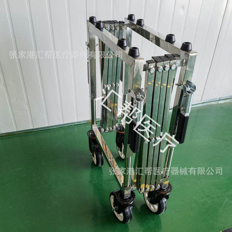 加厚锈钢棺材不推车运尸棺架材子殡仪馆殡葬丧JZE车事葬礼用教堂