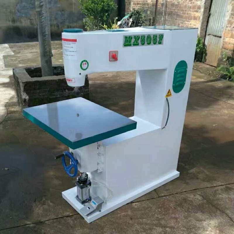木工机械MX5057台式气动立式镂铣机 倒角圆弧形角打斜角小吊镂机