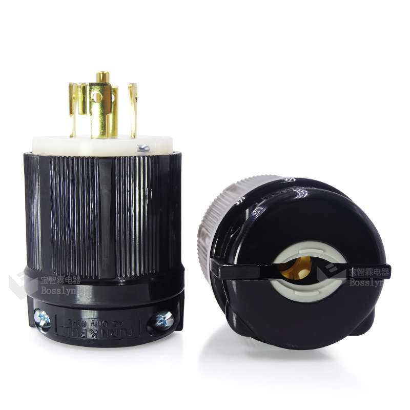 供应NEMA锁扣式明装插头 防松防爆耐摔型 NEMA L21-20P