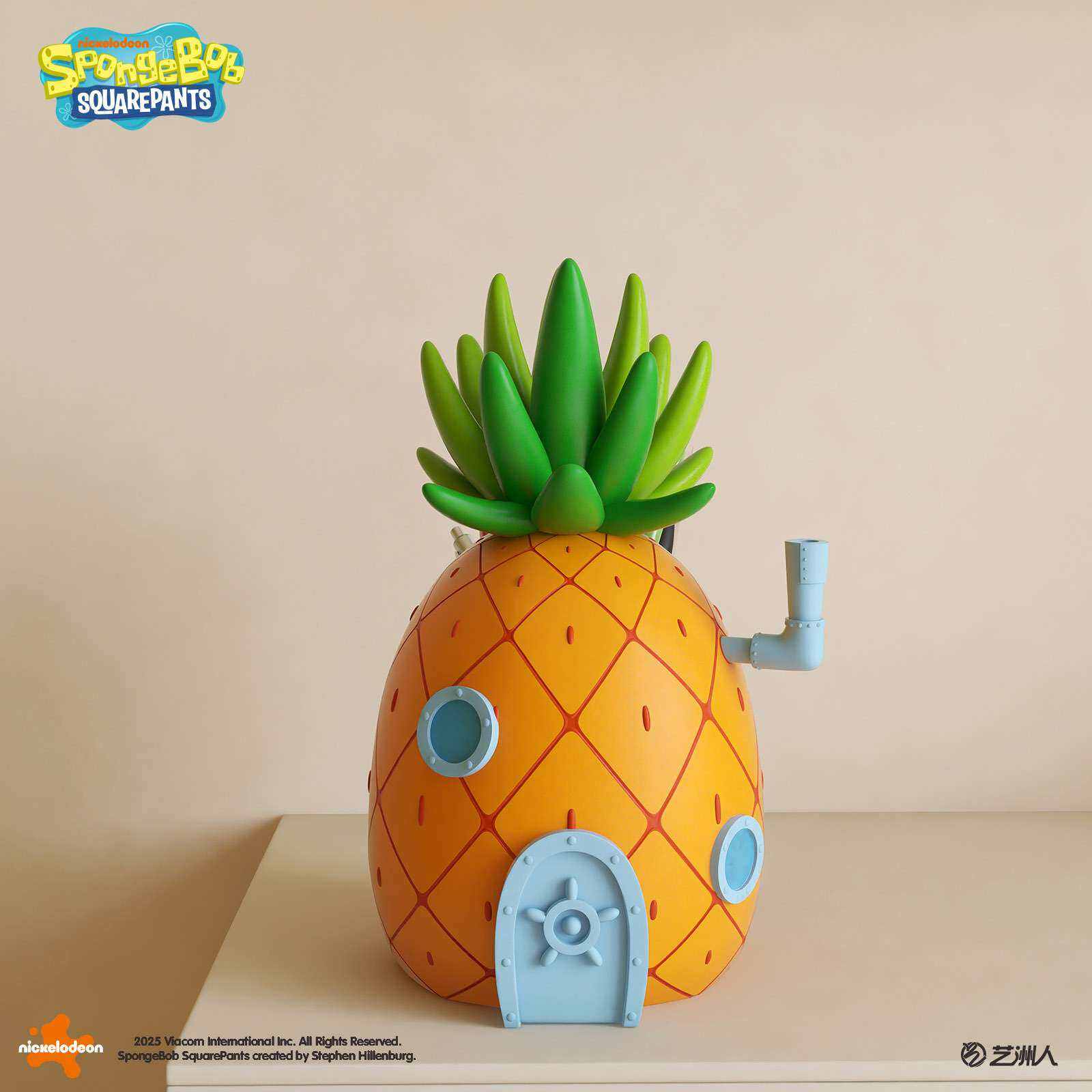 现代简约风海绵宝宝的菠萝屋笔筒斜插式宿舍多功能不占空间收纳盒