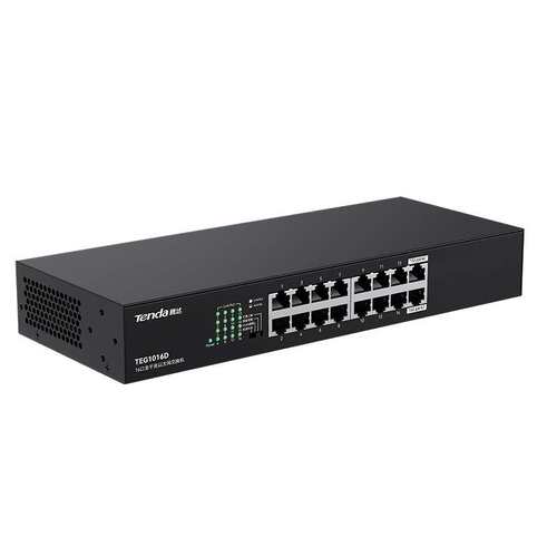 Tenda腾达TEG1016D网络分线器16口监控1000M全千兆交换机Switch