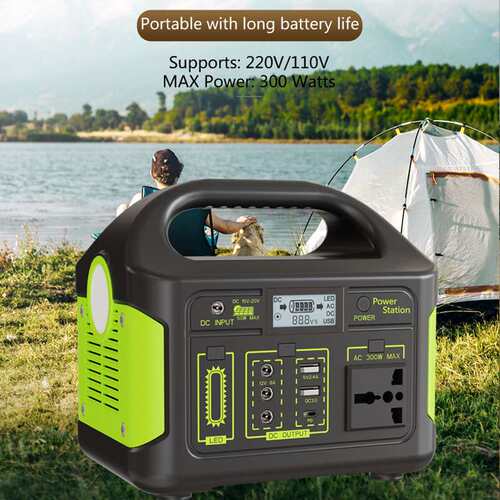 300W Portabl power station capacity 256Wh 110V LiFE PO4