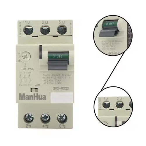 ManHua电机过载控制保护热磁型断路器GV2-RS系列0.1-32A空气开关