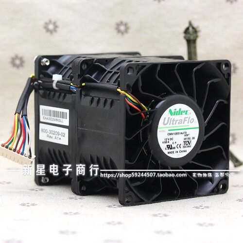 NIDEC 万转 快启动 12V 4.68A 8089 8CM暴力汽车增压散热风扇