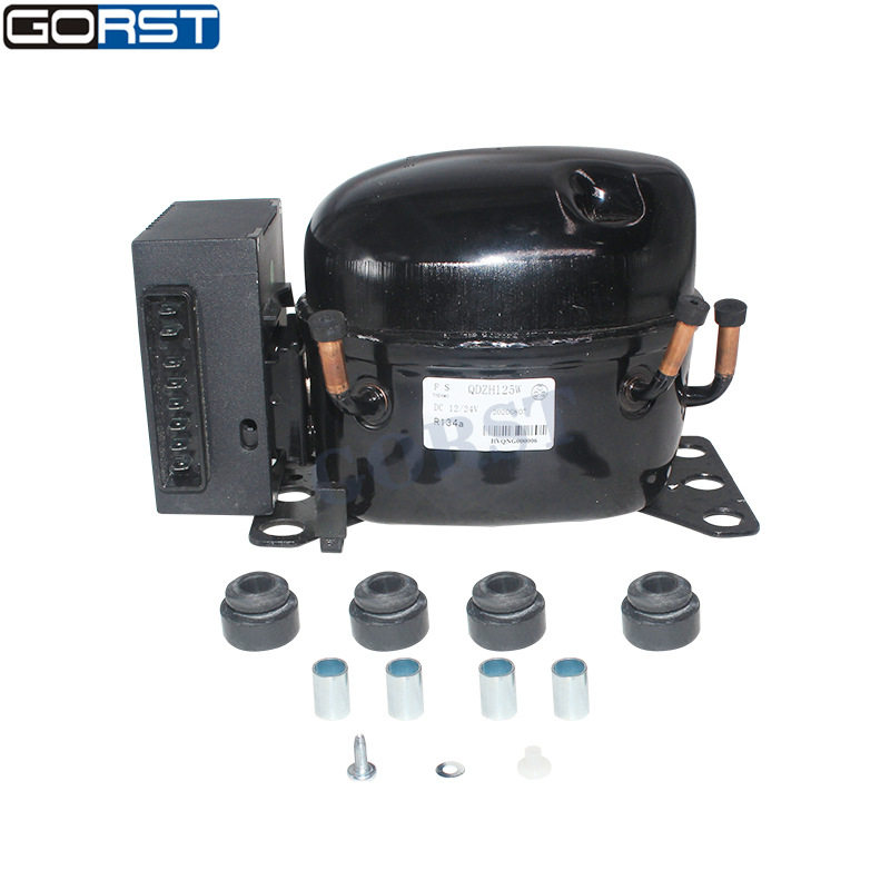 汽车制冷空气压缩机冰箱船用太阳能QDZH125W直流12V24V