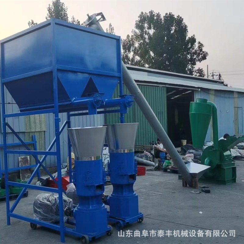毛毛虫制粒机小型家用养殖场粿粒160型青饲料秸秆伺料稞粒造粒机
