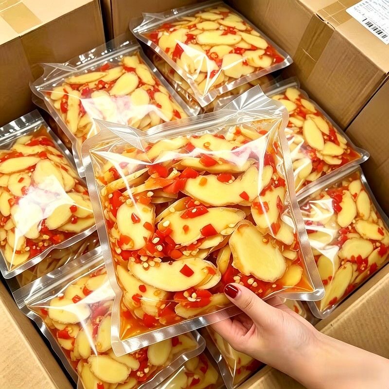 【新鲜特价】正宗剁椒生姜片特产即食鲜辣姜片嫩姜生姜咸菜腌制菜