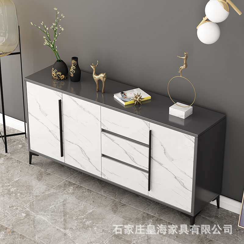 现代简约烤漆餐边柜多功能厨房收纳柜储物柜微波炉碗柜茶水柜橱柜
