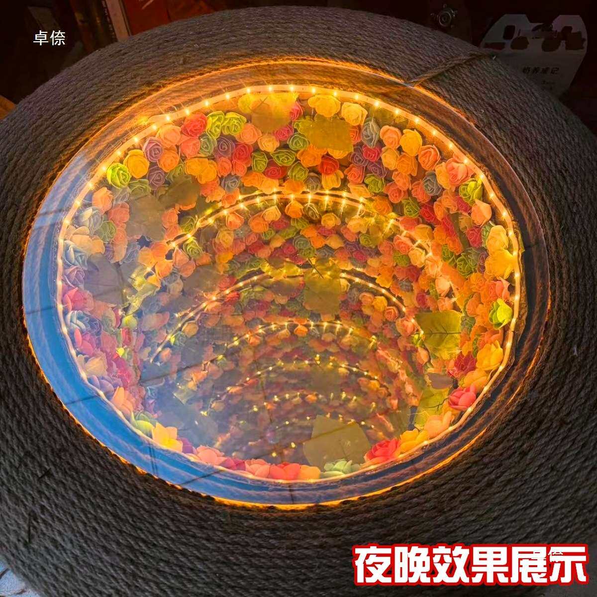 轮胎花海茶几材料个性底板成品轮胎茶几圆形圆桌轮毂桌子阳台窗di
