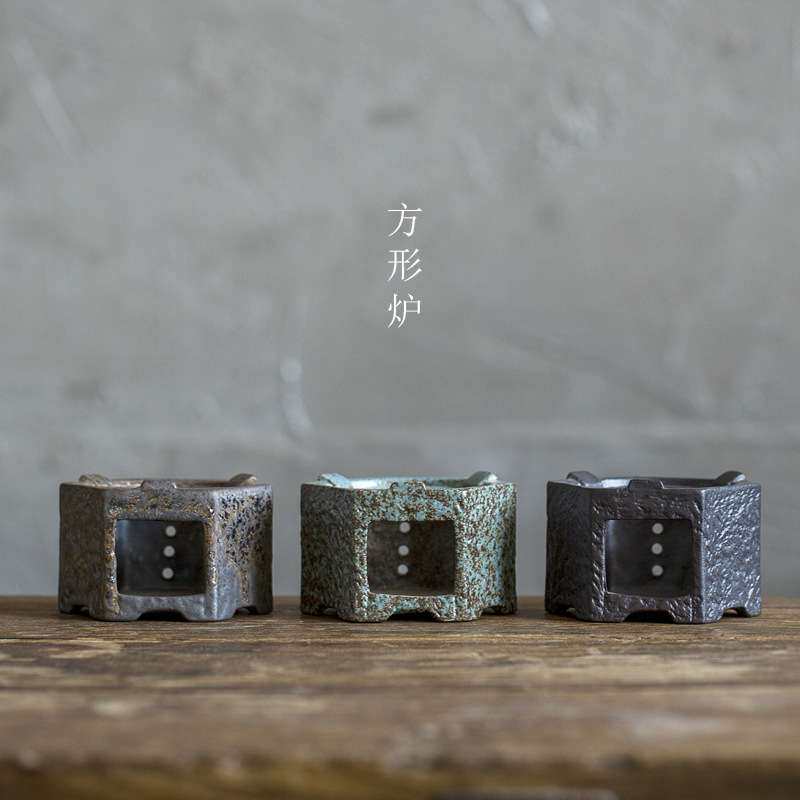 日式复古温茶炉 陶瓷温茶器蜡烛酒精灯茶壶加热炉 茶具配件