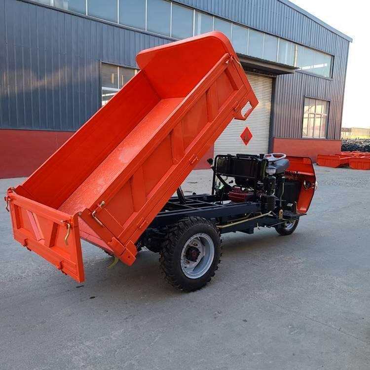 建筑工地柴油三轮车 养殖场用自卸翻斗车 砂石场专用转移运输车