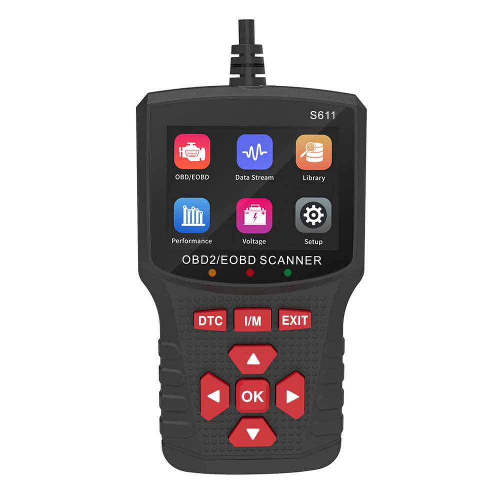 S611汽车诊断工具检测发动机故障诊断仪数据流性能测试obd2解码器