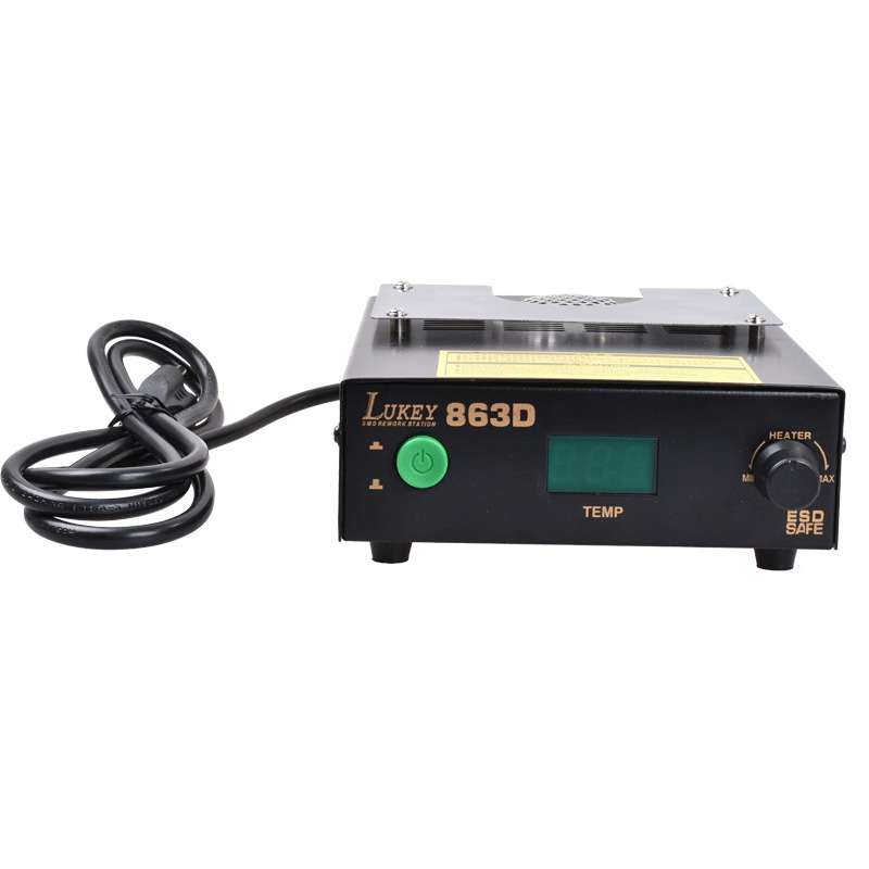 LUKEY863D SMD REWORK STATION PREHEATER 焊台焊接预热炉 保温炉