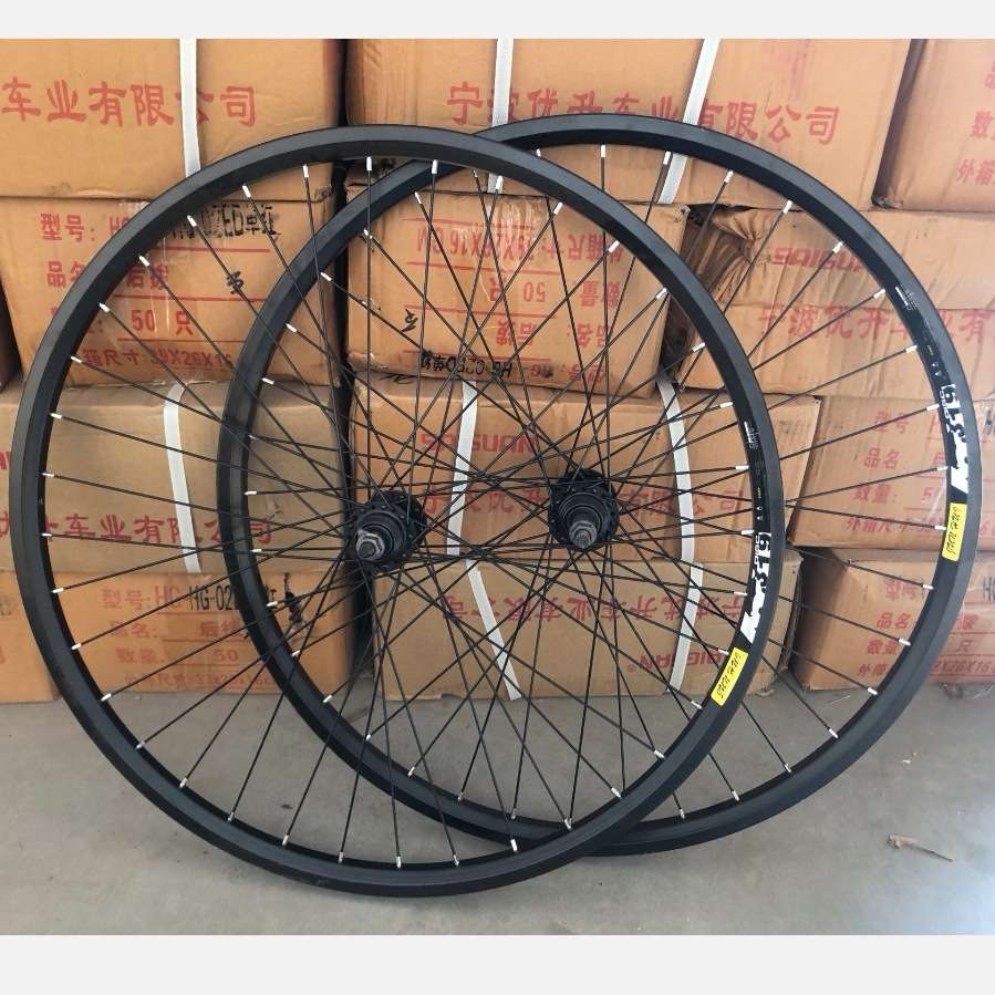 山地车轴承轮组 自行车前后车轮 铝合金轴承花鼓轮组 铝车圈轮组