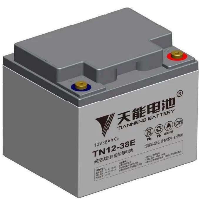 天能电池TN12-38E 12v38ah免维护蓄电池ups/通信/直流屏专用