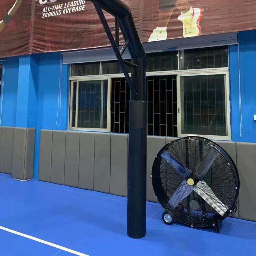 JN饭堂可移动工业风扇流水线岗位通风机圆鼓型换气扇意大利西班牙