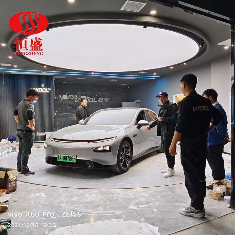 厂家现货汽车旋转盘圆形旋转台车展摄影转台 汽车展览转盘5米转盘