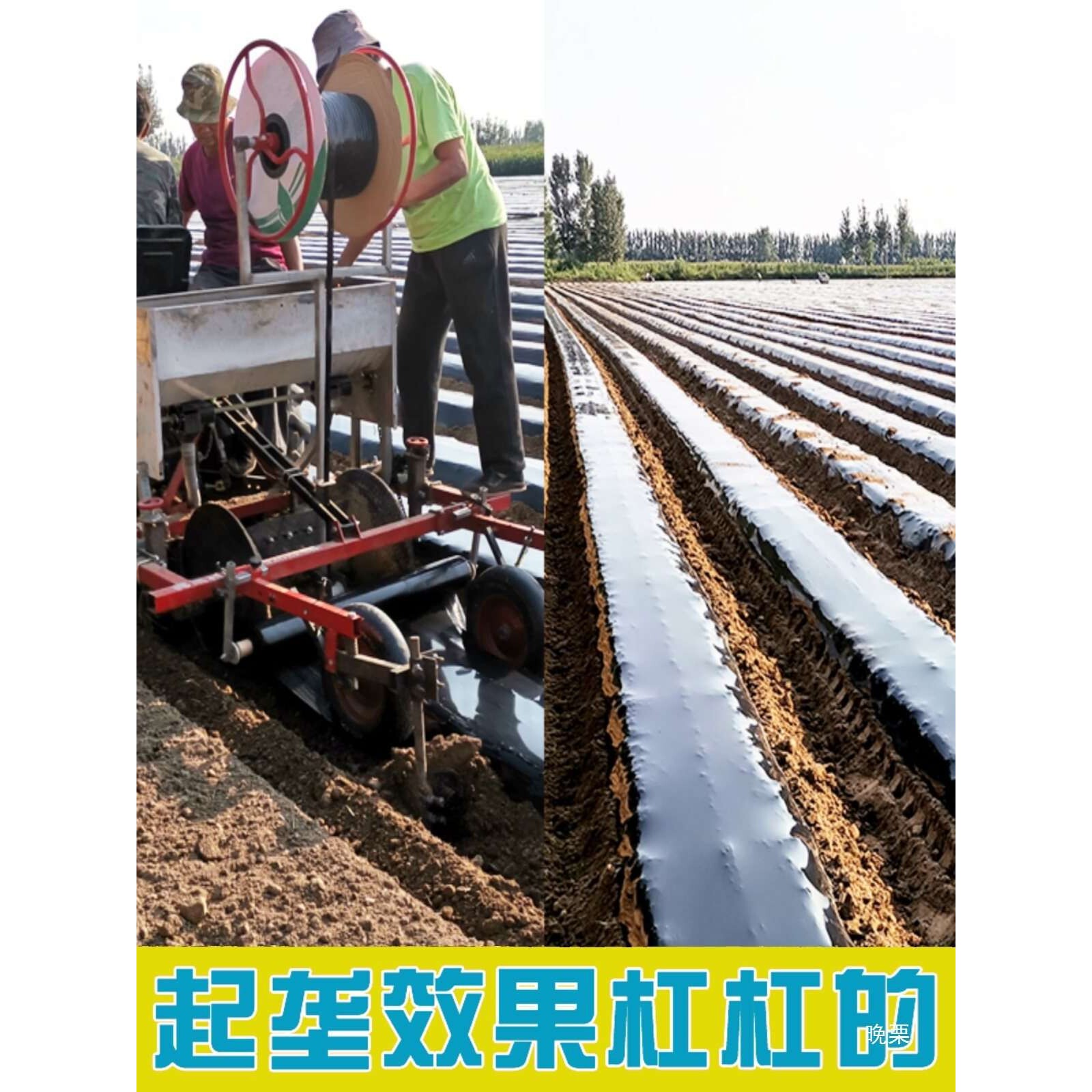 起垄覆膜一体机红薯草莓施肥覆膜机地膜覆盖机开沟起垄铺膜滴灌机