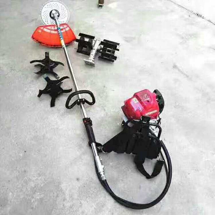 小型菜地割草机 农用背负式二冲程收割小麦工具 圆盘打草除草机