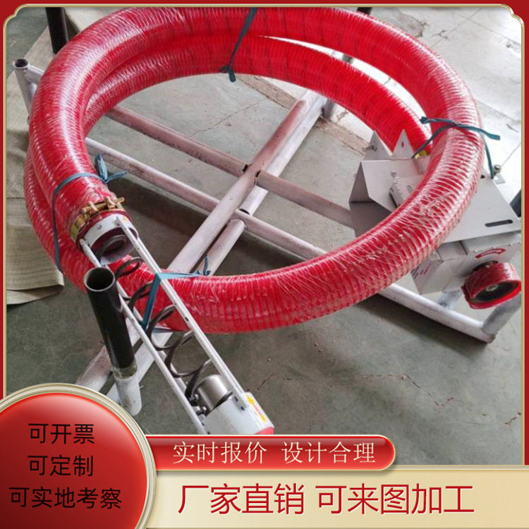 玉米塑料颗粒软管抽料机农场粮仓吸粮机电动160型吸谷机