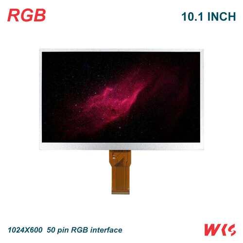 10.1寸1024x600高亮电容触摸屏RGB+I2C接口多点触控正点原子F7/F4