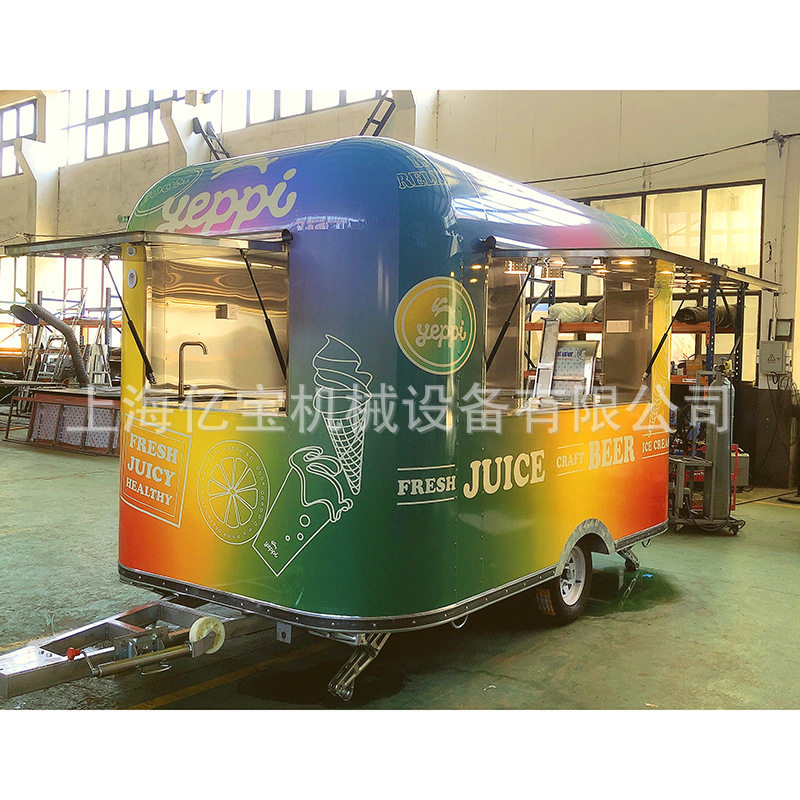 上海亿宝餐饮车小吃车烧烤车啤酒车冰淇淋车美食车foodtrailer