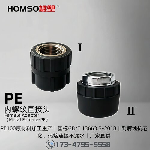 HOMSO雄塑PE内螺纹直接头