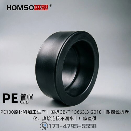 HOMSO雄塑PE给水承插热熔管帽
