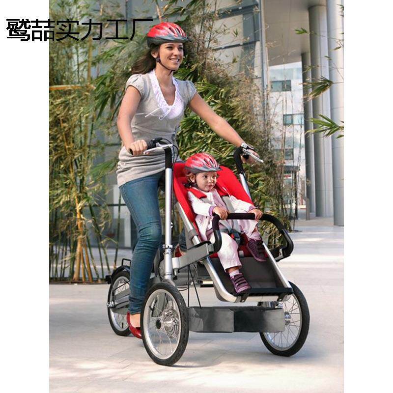 高端双人三轮变速母婴亲子自行车带小孩上学遛娃神器代步接送