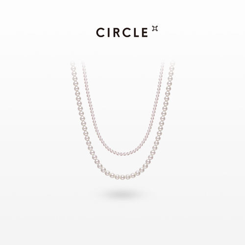 CIRCLE天然淡水珍珠项链女925银