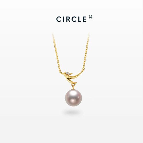 CIRCLE珠宝朱雀18K金珍珠项链