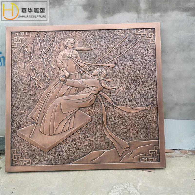 定制铸铜锻铜浮雕壁画中医文化主题背景墙雕塑医院博物馆装饰摆件