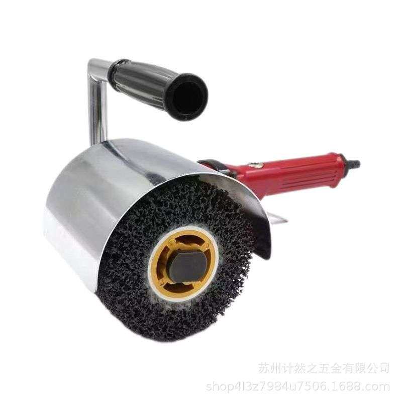 黑金刚拉丝轮不锈钢金属打磨抛光拉丝机十字锁芯卡扣羊毛轮抛光轮