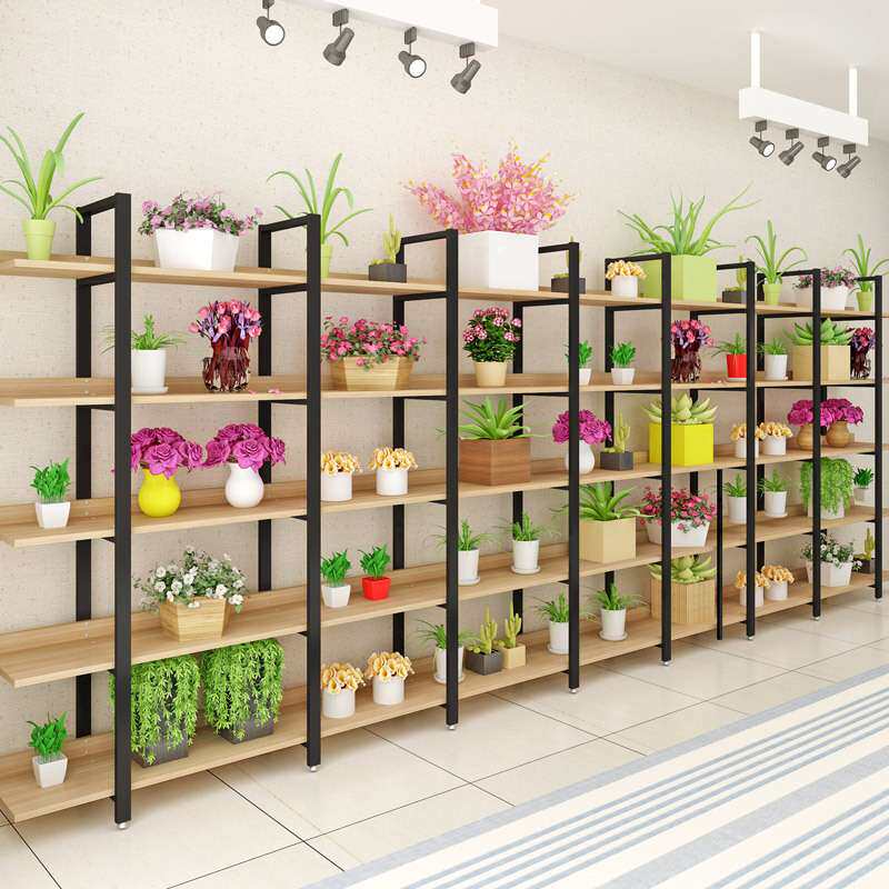 花架阳台层架客厅简约现代阶梯式铁艺落地式置物架隔断窗台多肉架