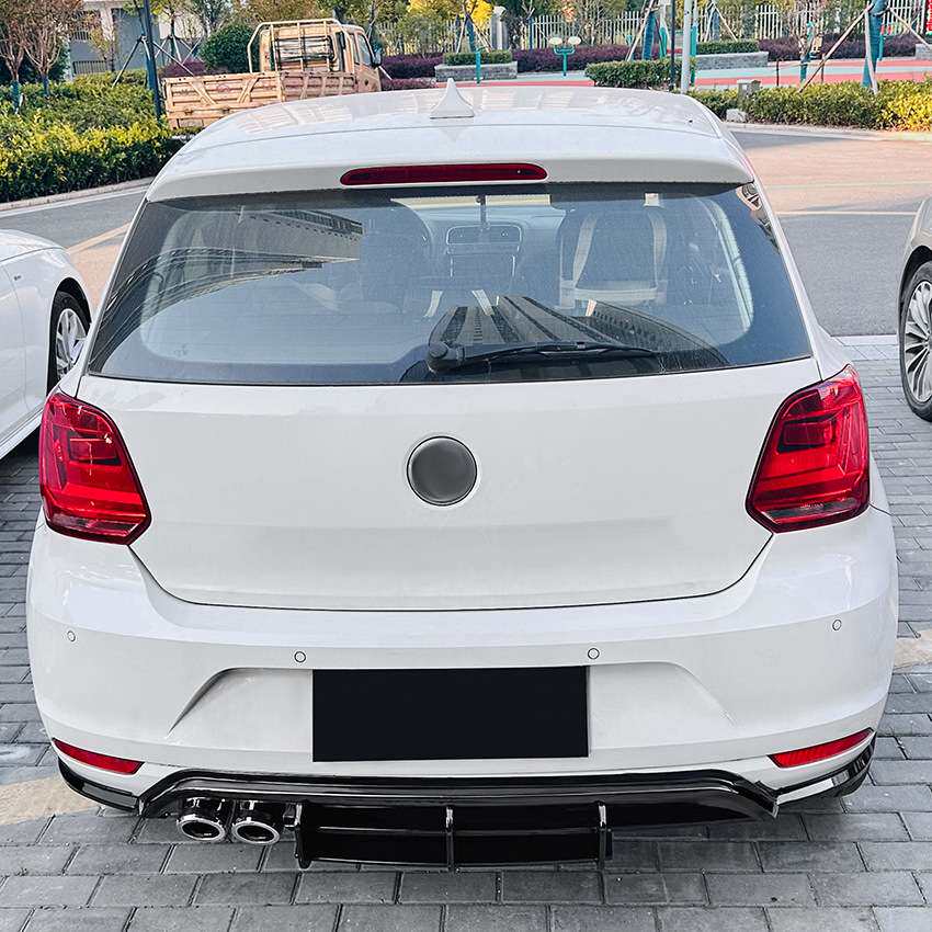 适用大众波罗 Polo MK5 6C 2015-2017 尾唇后唇扰流板外饰改装