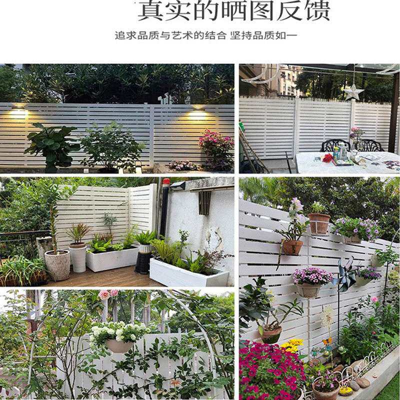 防腐木栅栏露台隔断木围栏别墅花园护栏篱笆围挡户外屏风挡板装饰