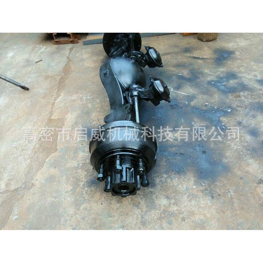 吨拉杆转向车桥拖车配件平板拖车配件拉杆转向车轴图片